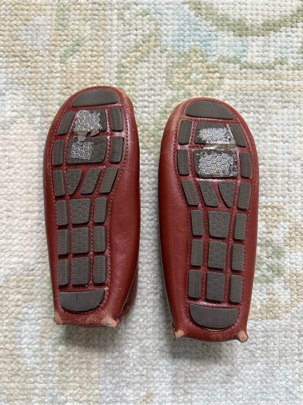 Janie and Jack Toddlers Brown Leather Driving Shoe